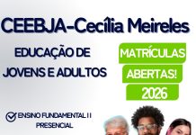 CEEBJA- Cecília Meireles abre vagas para 2026