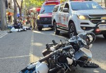 Grave acidente na Avenida Brasil em Maringá